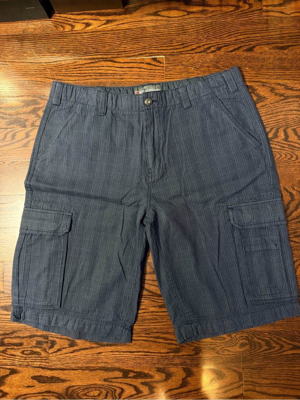 Vintage BC clothing Cotton Cargo Shorts Washed Navy, Men's Size 36